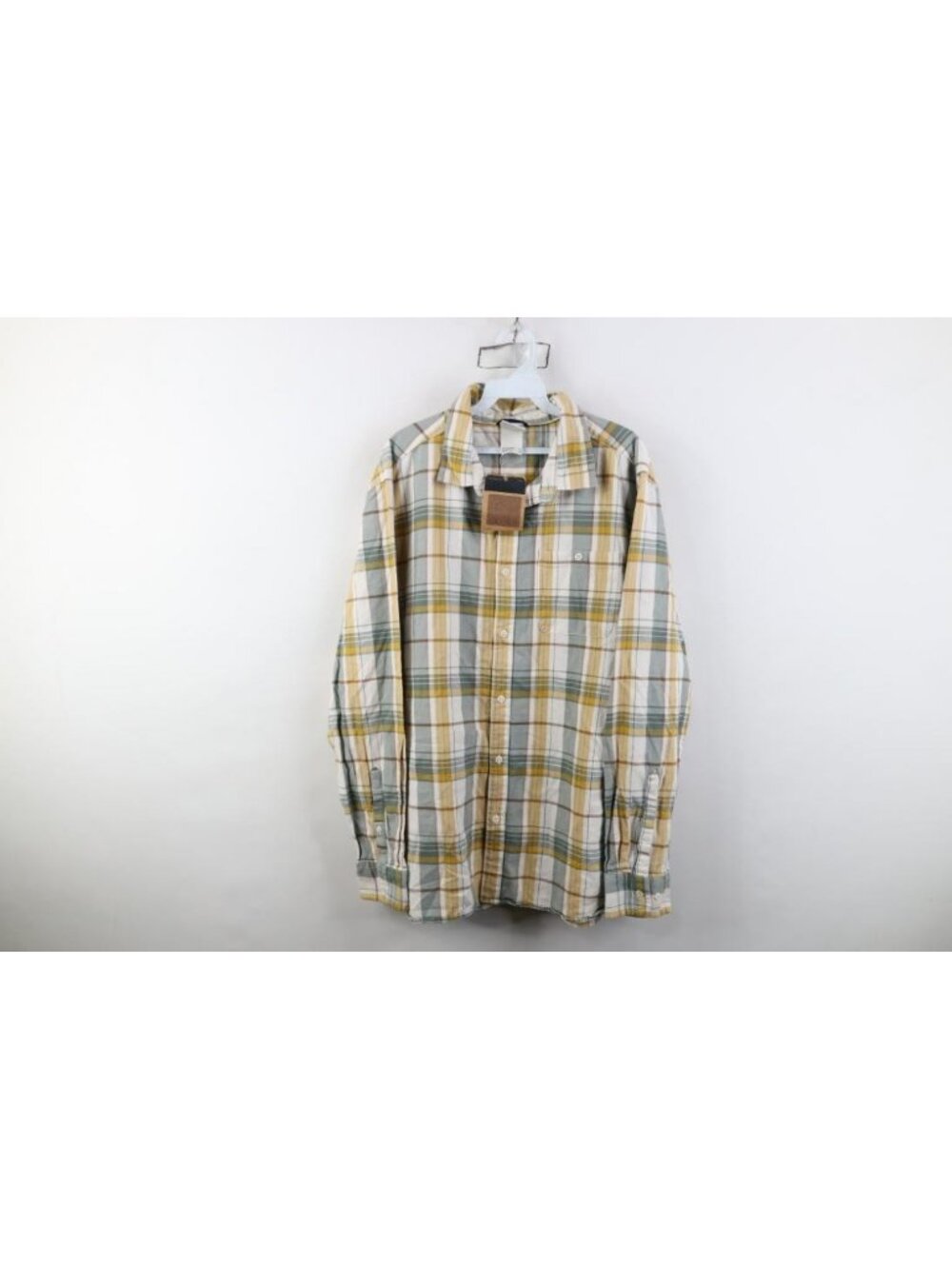 Deadstock Vintage Y2K The North Face Mens XL Flannel Collared Button Shirt Plaid